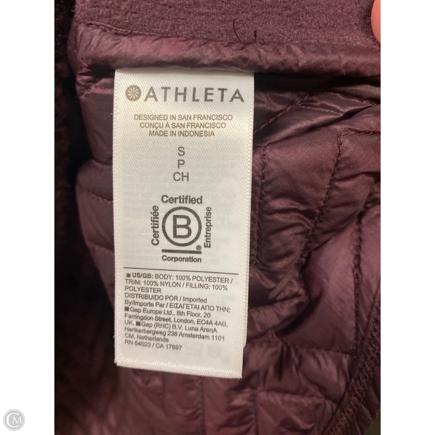 Athletic Fleece By Athleta In Maroon, Size: S