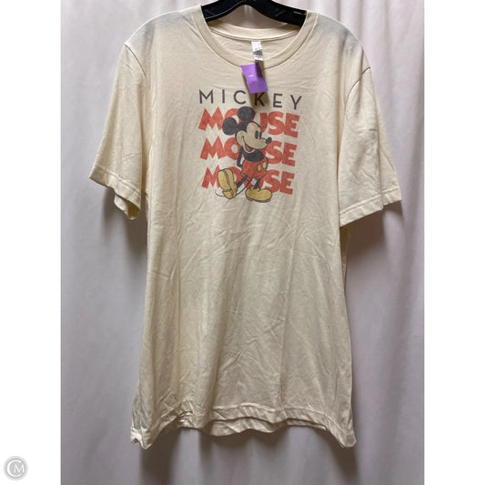 Top Short Sleeve By Bella + Canvas In Yellow, Size: Xl