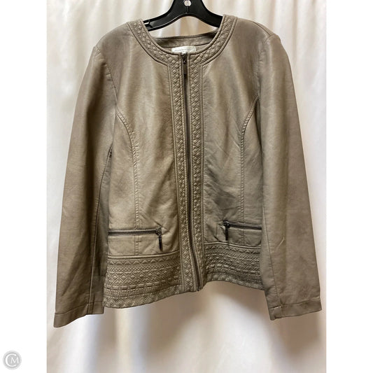 Jacket Other By Christopher And Banks In Brown, Size: M