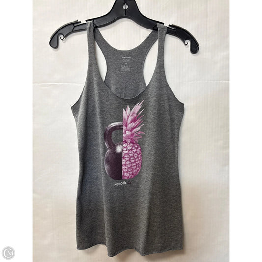 Tank Top By Reebok In Grey, Size: Xs