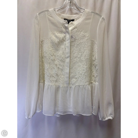 Top Long Sleeve By Simply Vera In White, Size: S