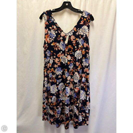 Dress Casual Midi By Maurices In Navy, Size: L