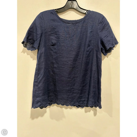 Top Short Sleeve By J. Crew In Navy, Size: Xs