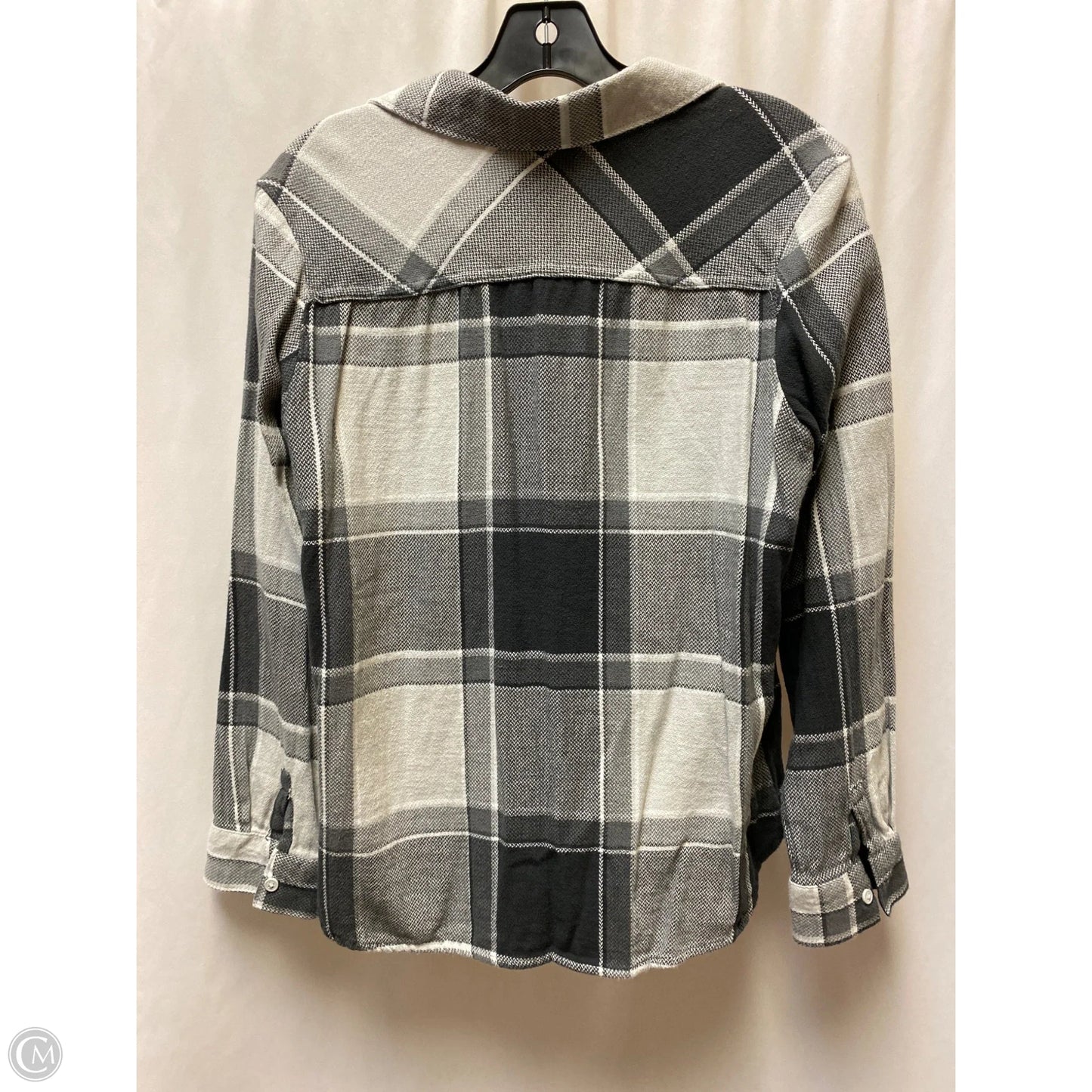 Top Long Sleeve By Columbia In Grey, Size: L