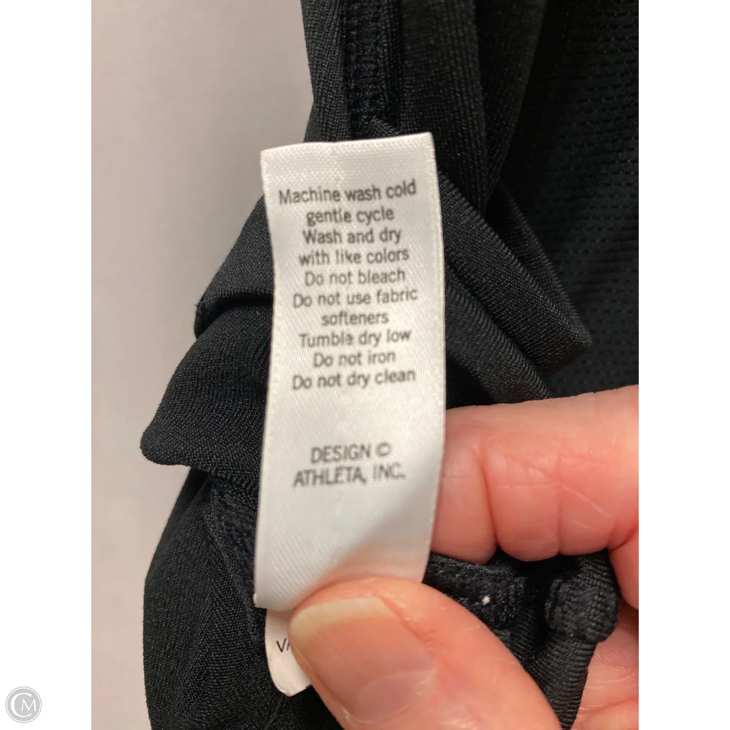 Athletic Bra By Athleta In Black, Size: M