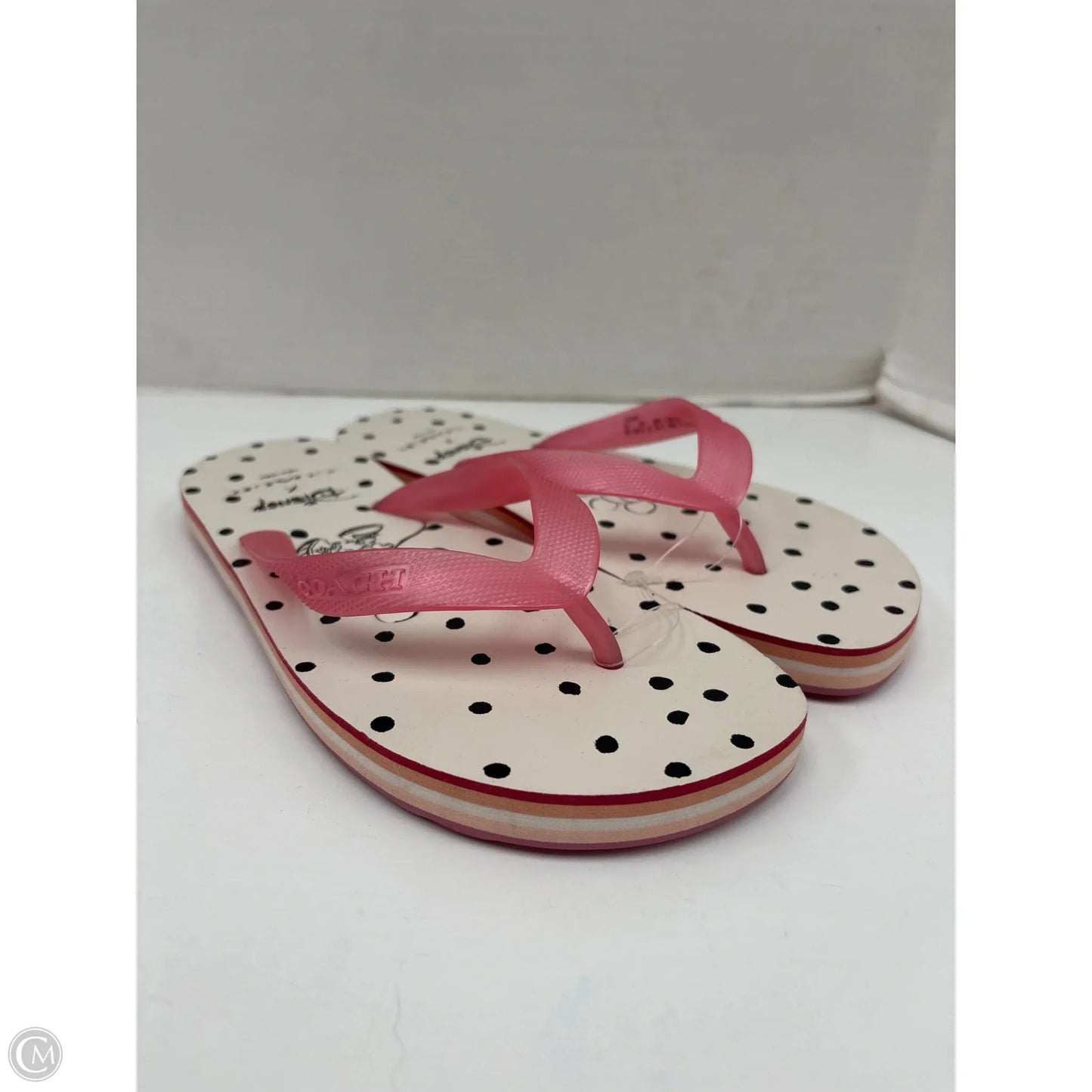 Sandals Designer By Coach In Pink, Size: 6