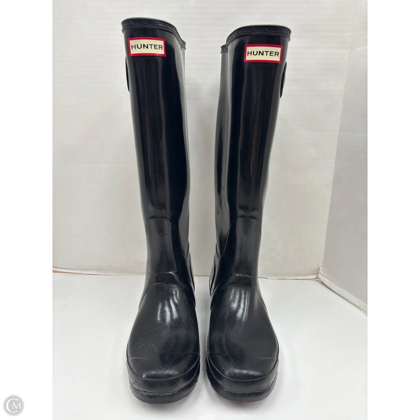 Boots Rain By Hunter In Black, Size: 9.5