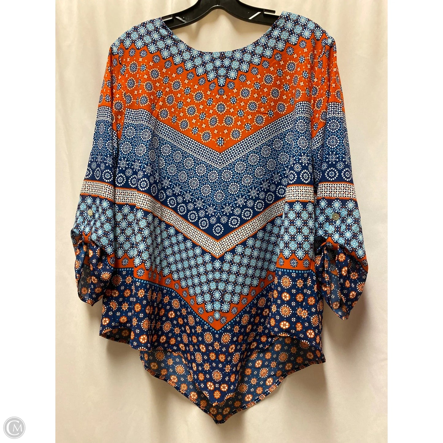 Top 3/4 Sleeve By Ruby Rd In Blue, Size: L