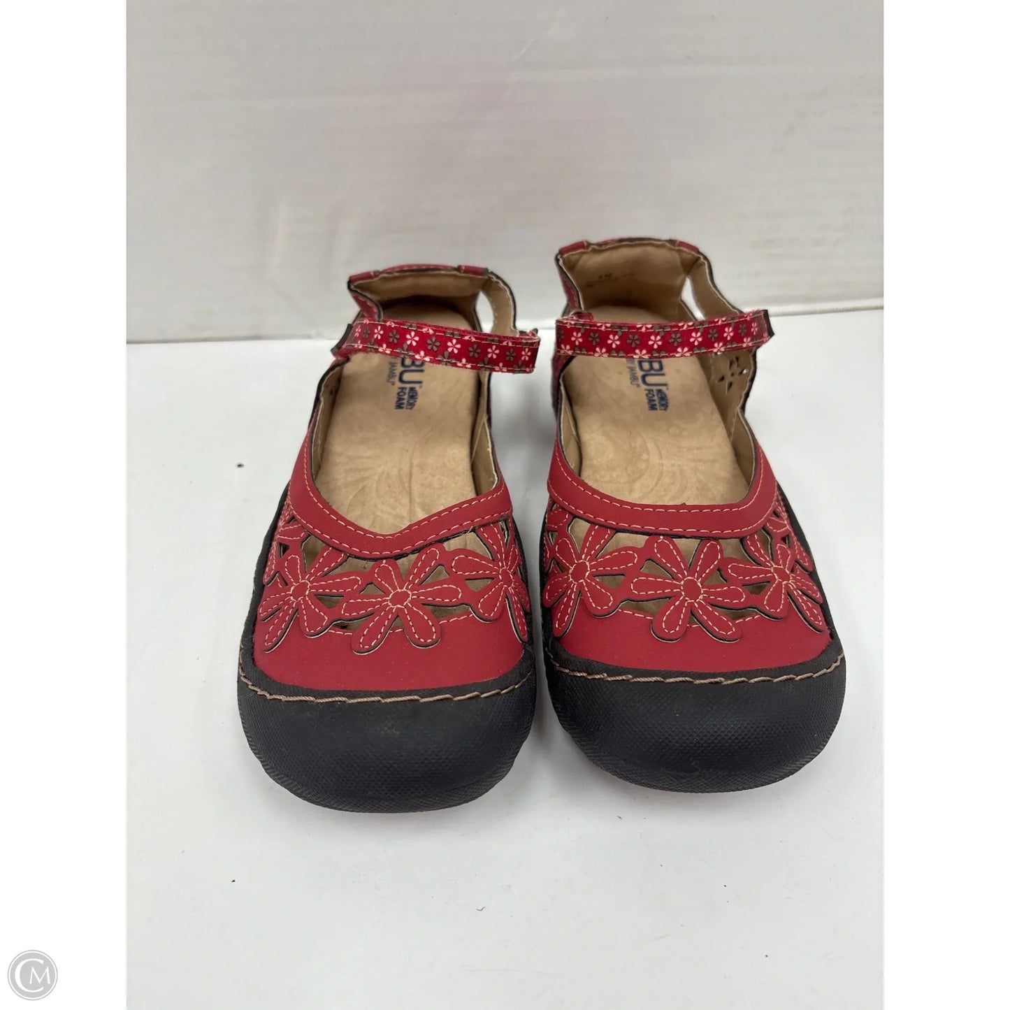 Shoes Flats By Jambu In Red, Size: 8