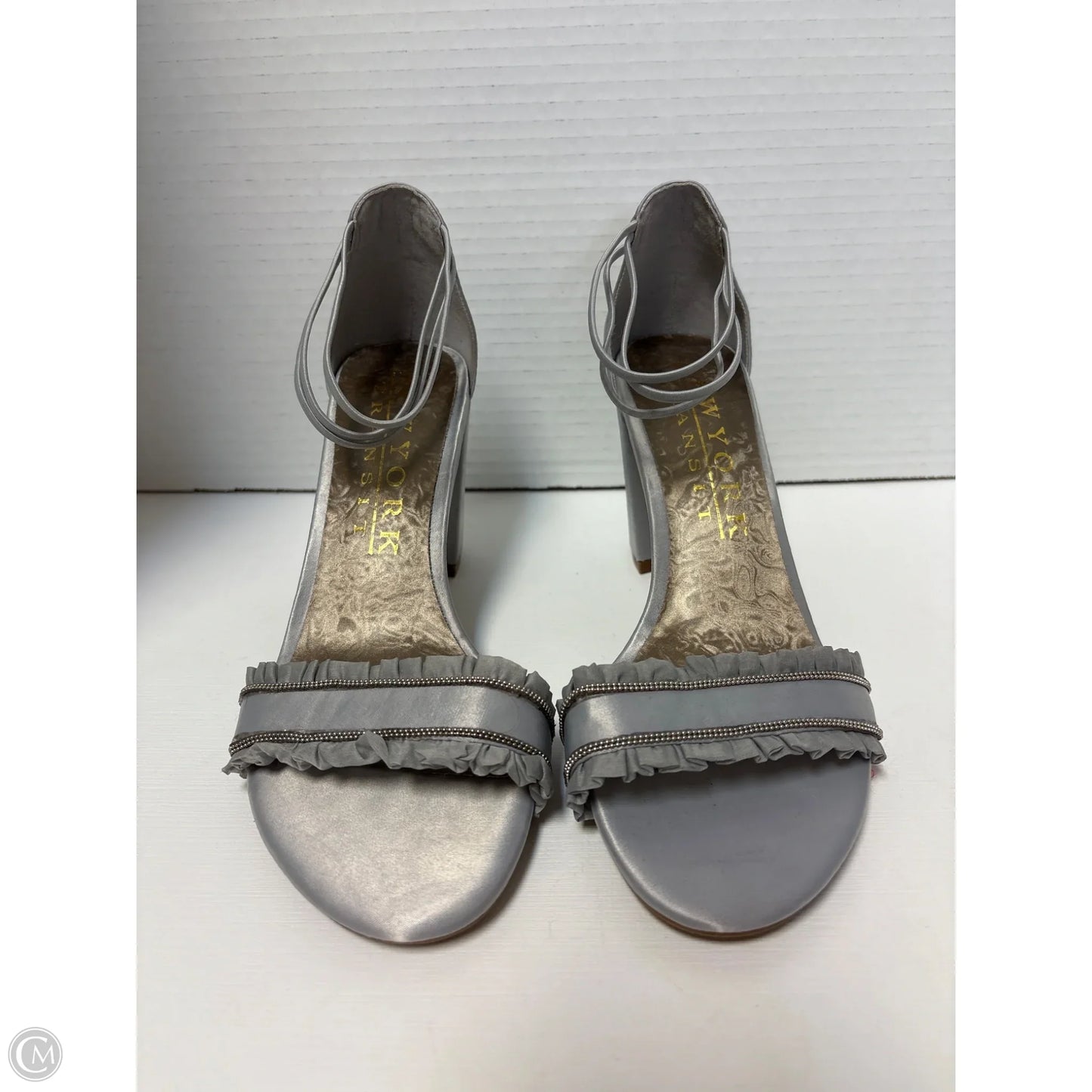 Shoes Heels Block By New York Transit In Grey, Size: 7