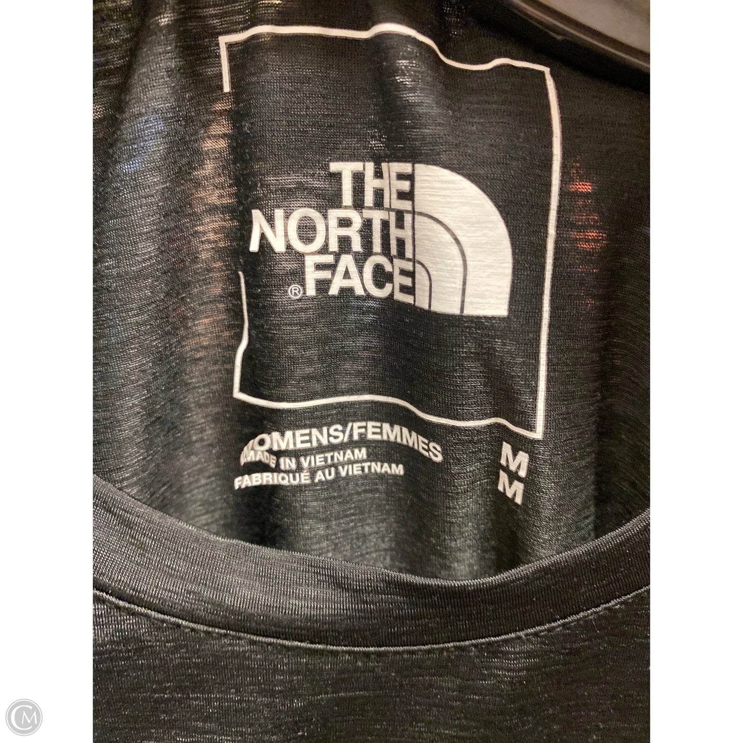 Athletic Top Short Sleeve By The North Face In Black, Size: M