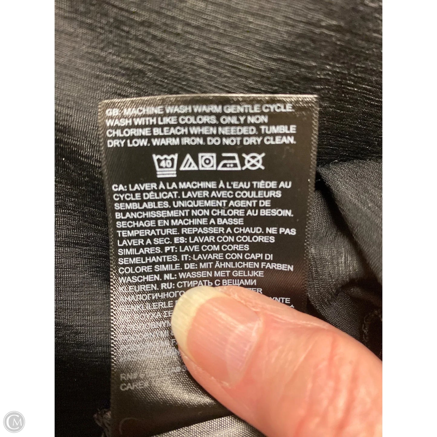 Athletic Top Short Sleeve By The North Face In Black, Size: M