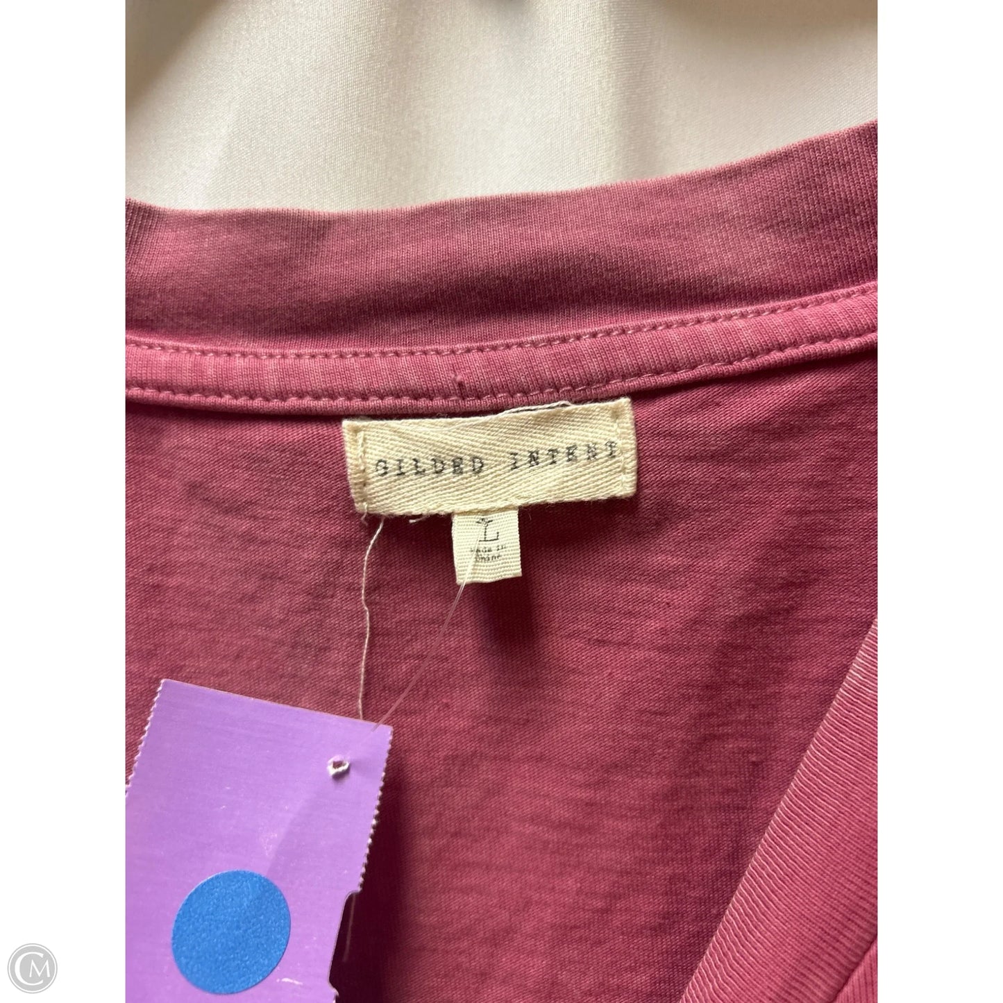 Top Short Sleeve By Clothes Mentor In Pink, Size: L