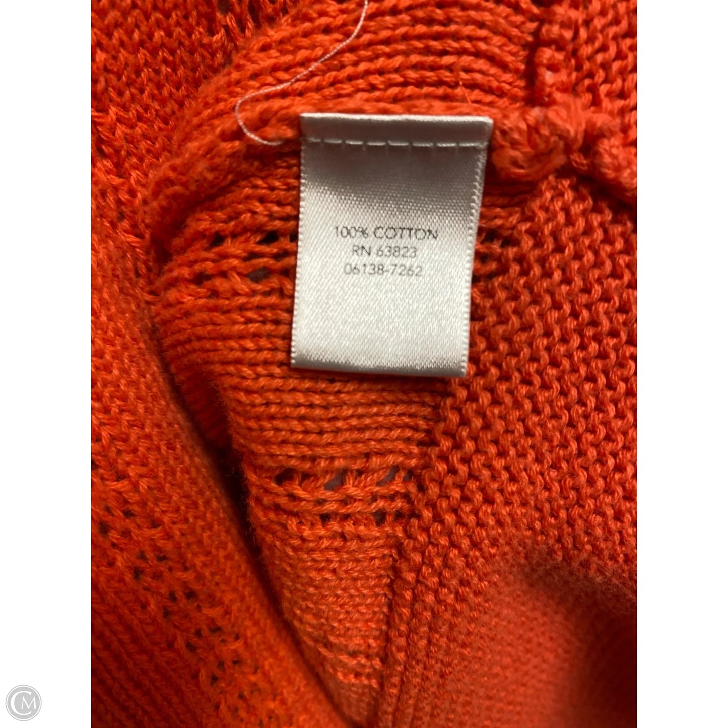 Cardigan By Cj Banks In Orange, Size: 3x