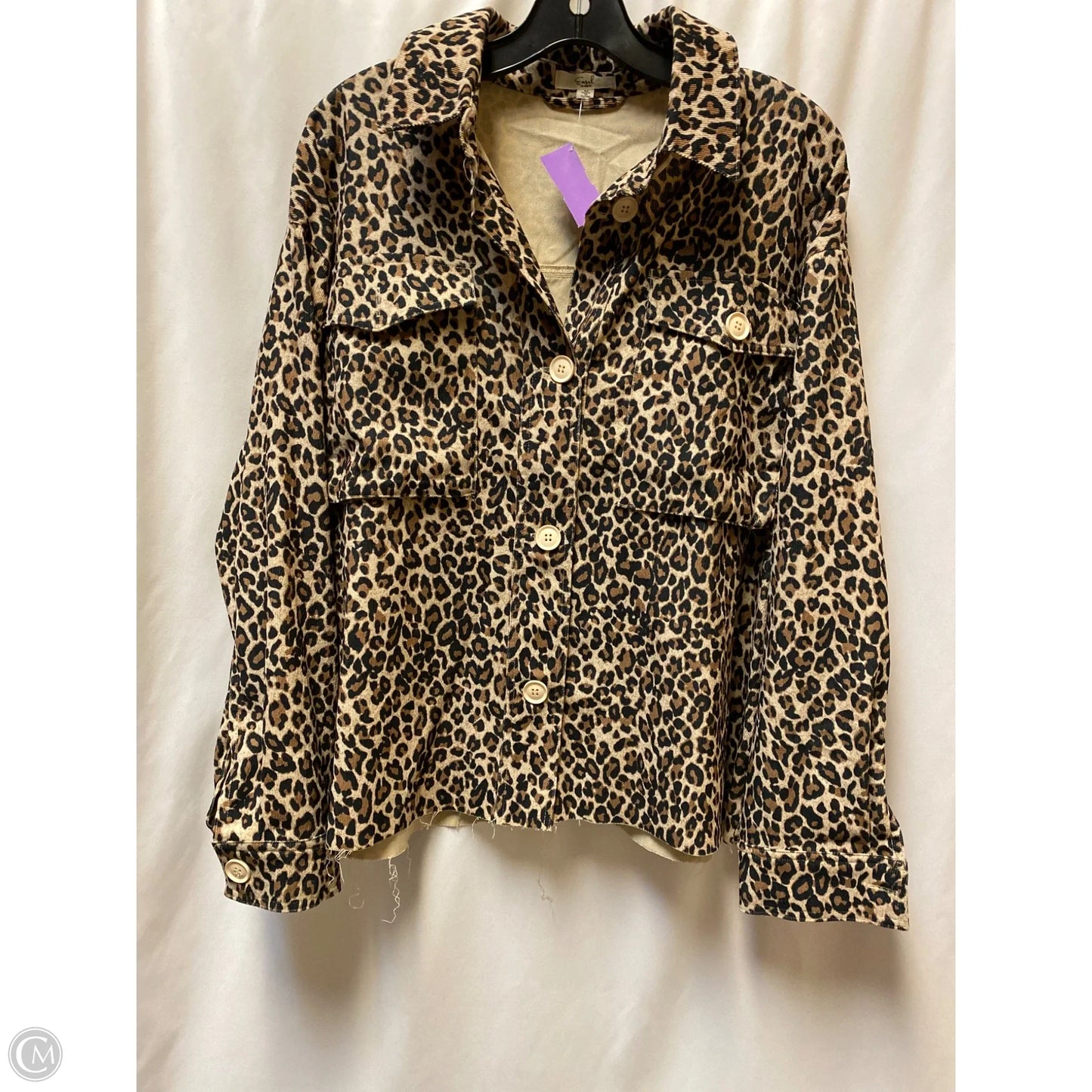 Jacket Other By Easel In Animal Print, Size: M