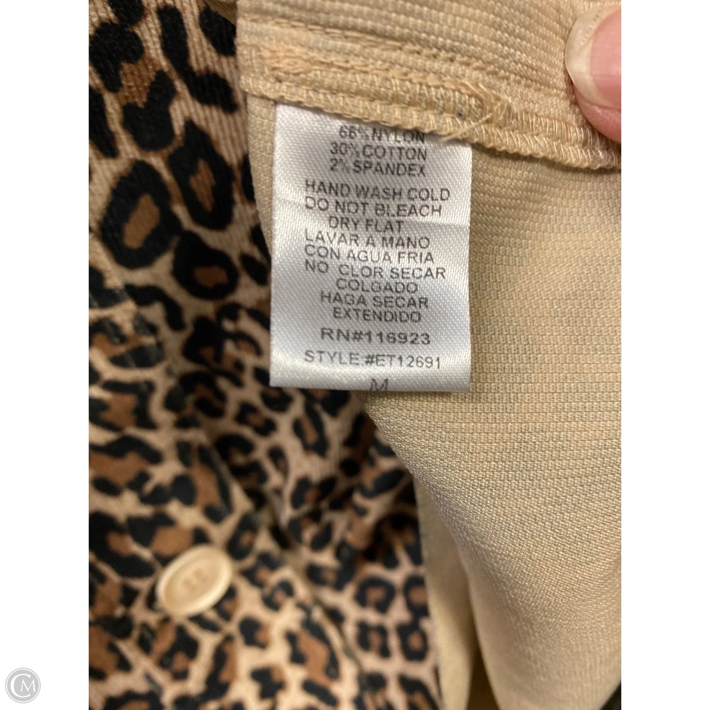 Jacket Other By Easel In Animal Print, Size: M