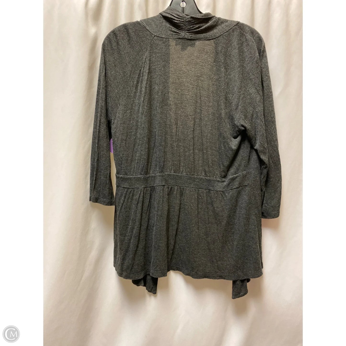 Cardigan By Ab Studio In Grey, Size: Xl