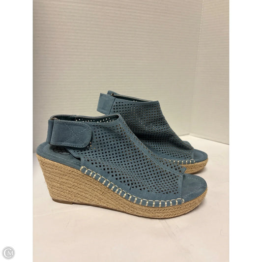 Sandals Heels Block By Daisy Fuentes In Blue, Size: 8.5