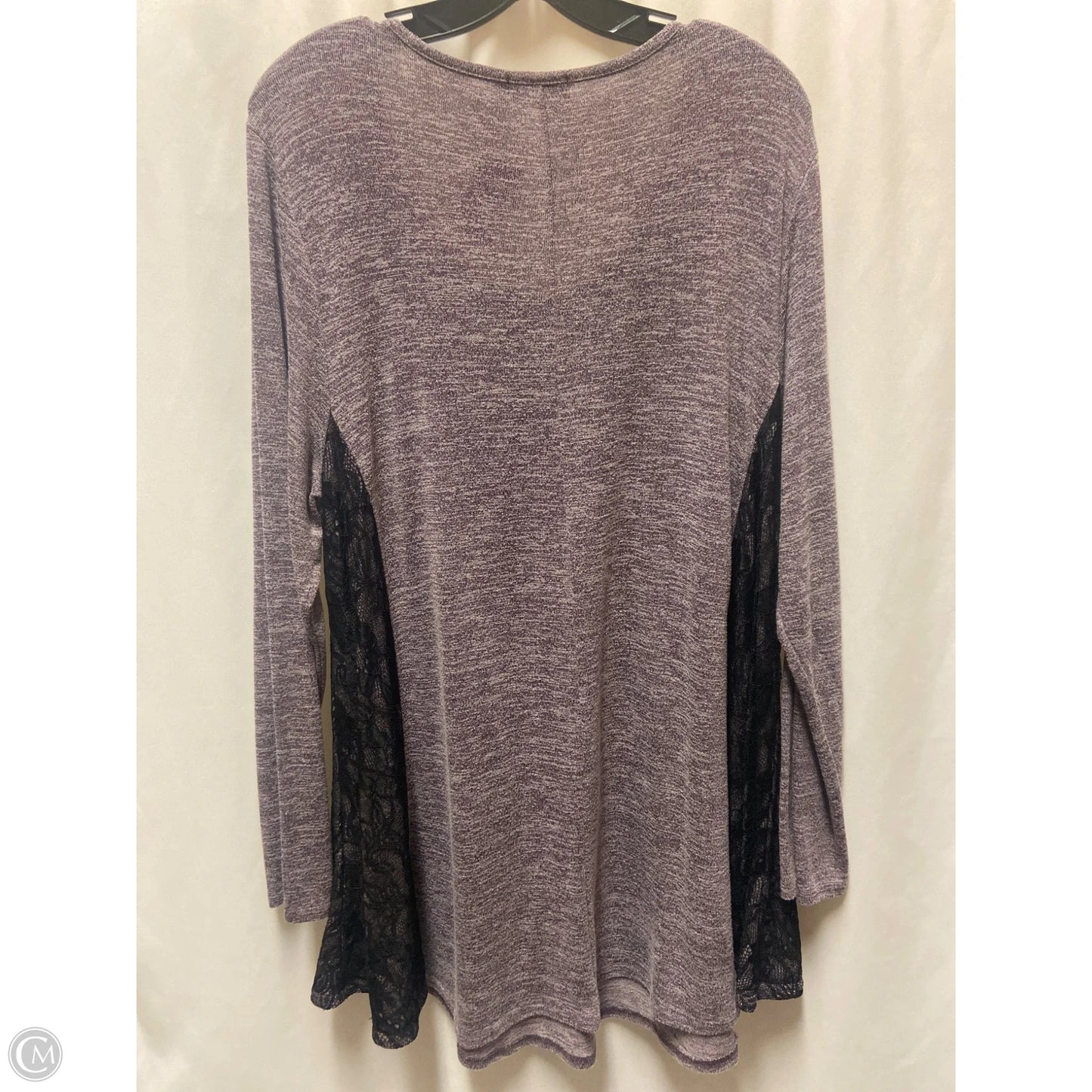 Top Long Sleeve By Clothes Mentor In Purple, Size: 4x
