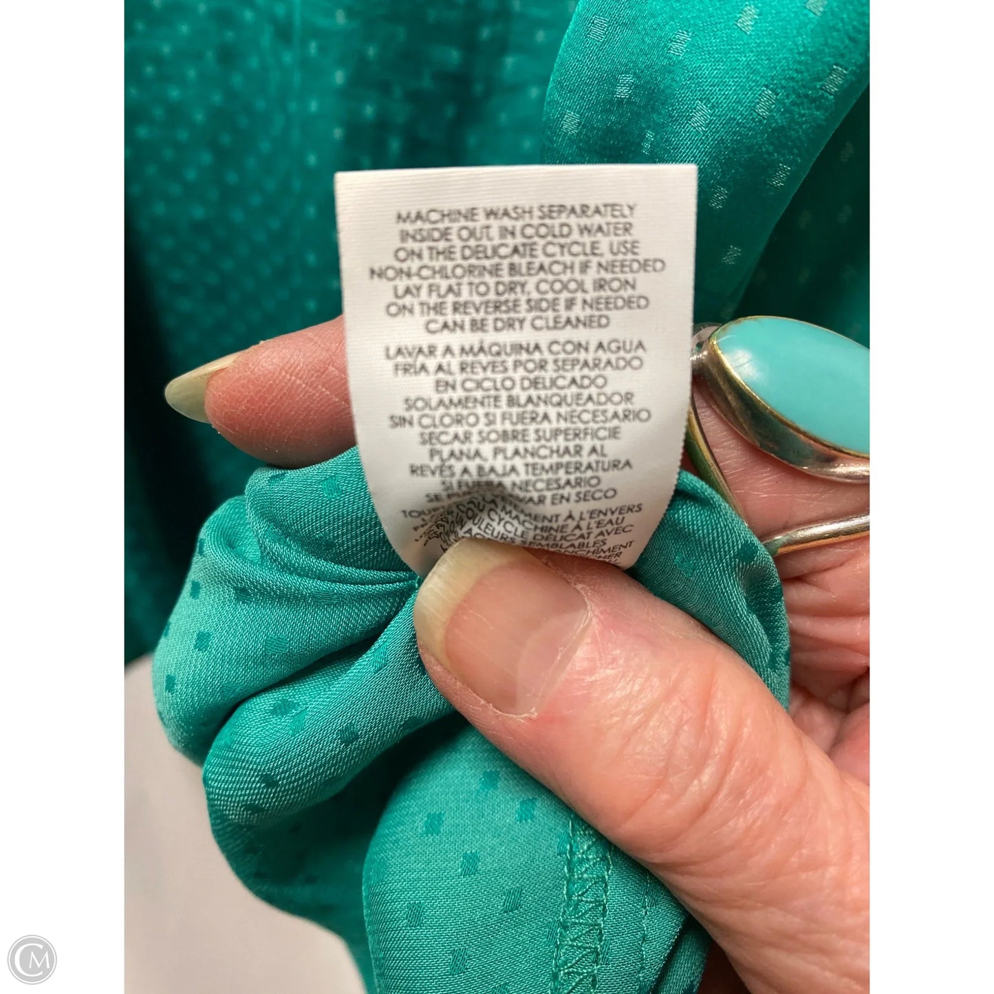 Top Sleeveless By Cabi In Green, Size: M