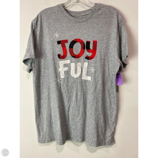 Top Short Sleeve By Clothes Mentor In Grey, Size: L