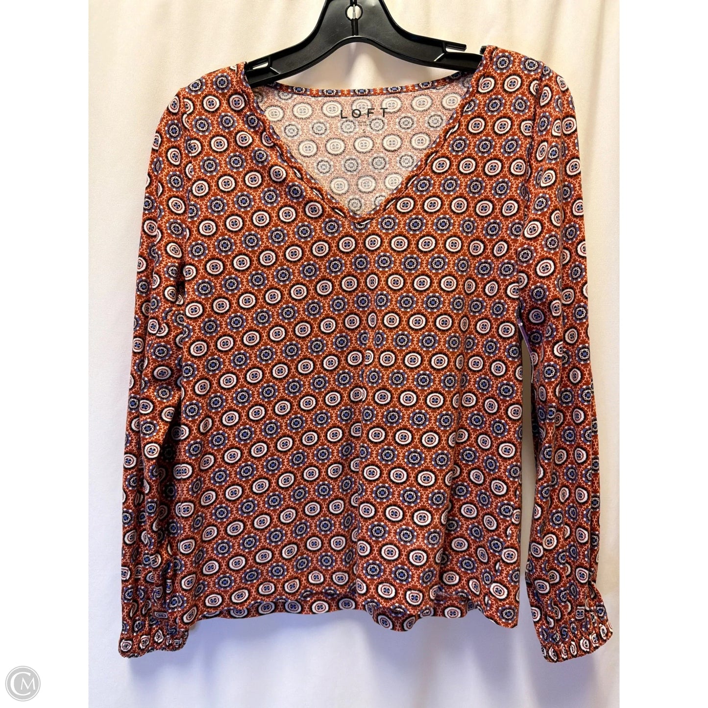 Top Long Sleeve By Loft In Blue, Size: S