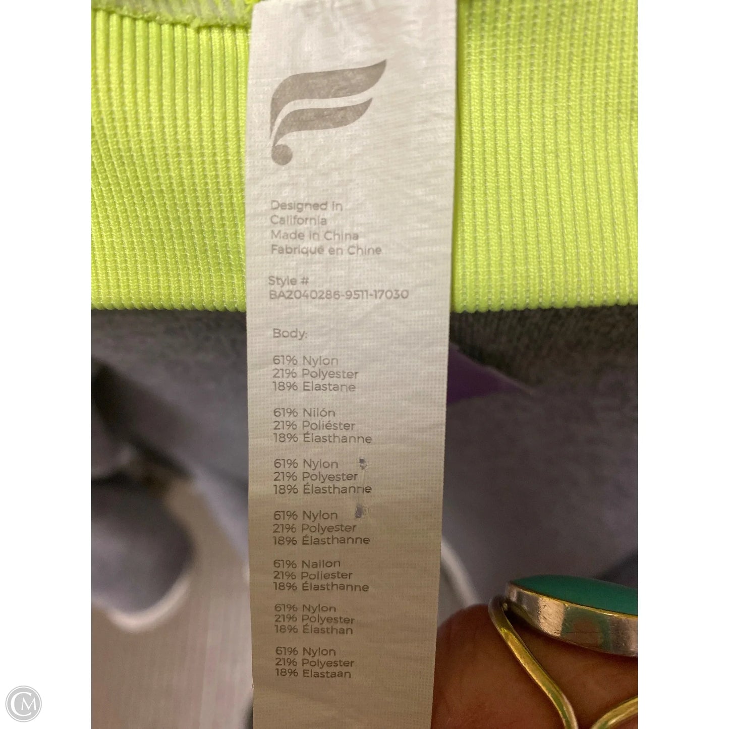 Athletic Pants 2pc By Fabletics In Yellow, Size: S