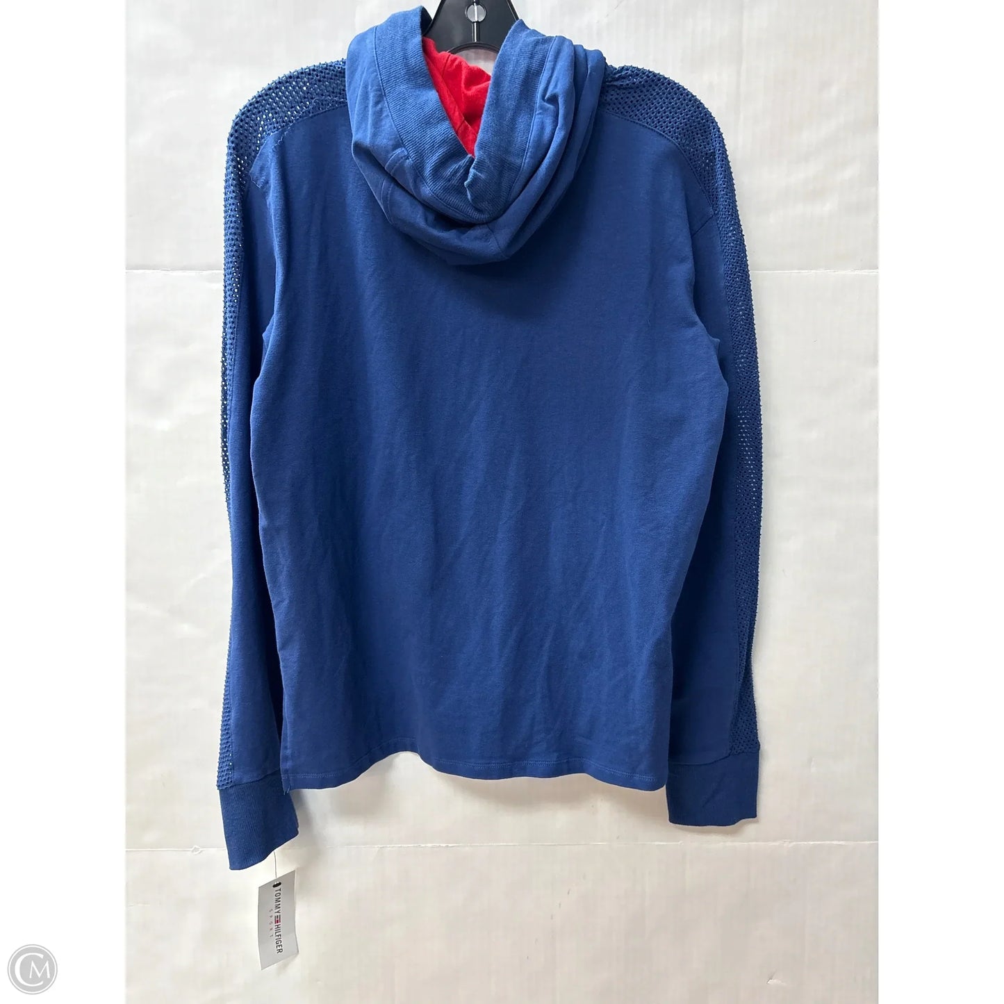 Sweatshirt Hoodie By Tommy Hilfiger In Navy, Size: M