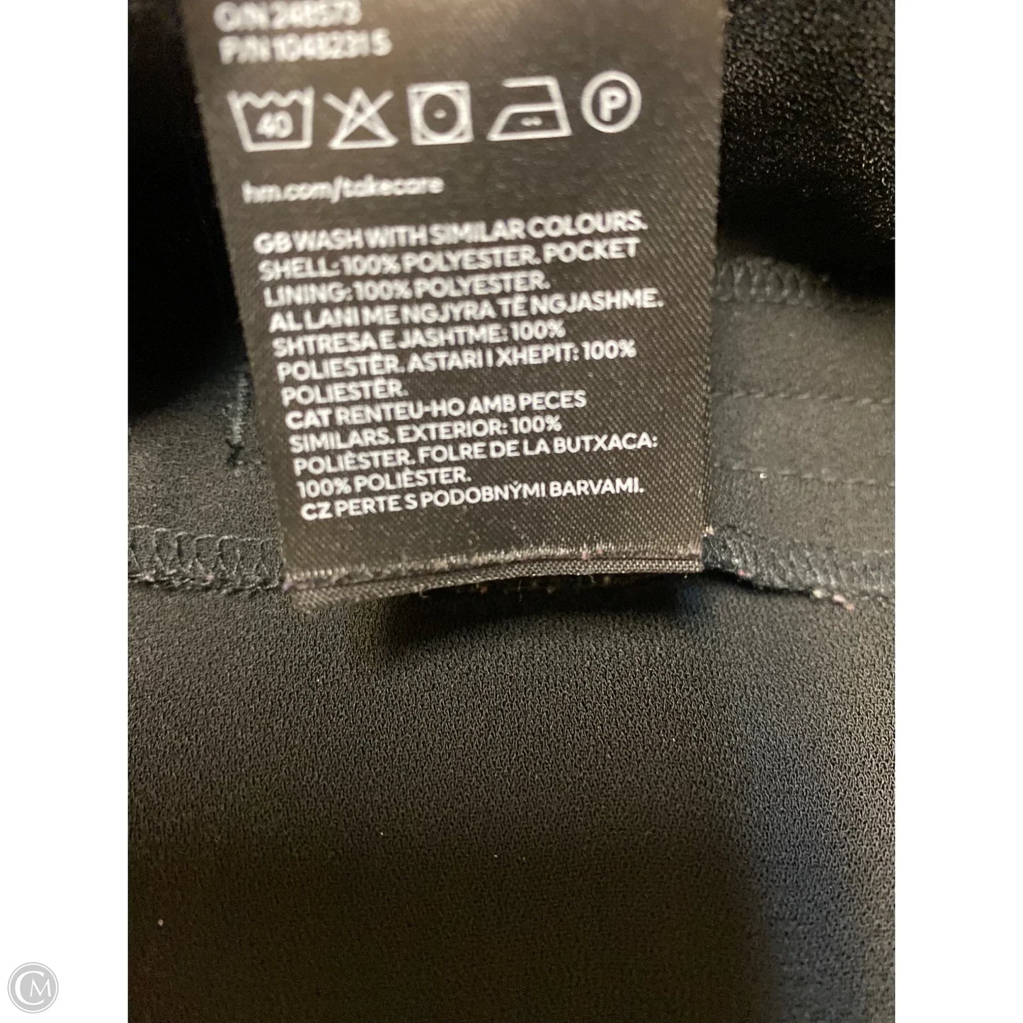 Pants Dress By H&m In Black, Size: 18