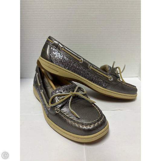 Shoes Flats By Sperry In Silver, Size: 9