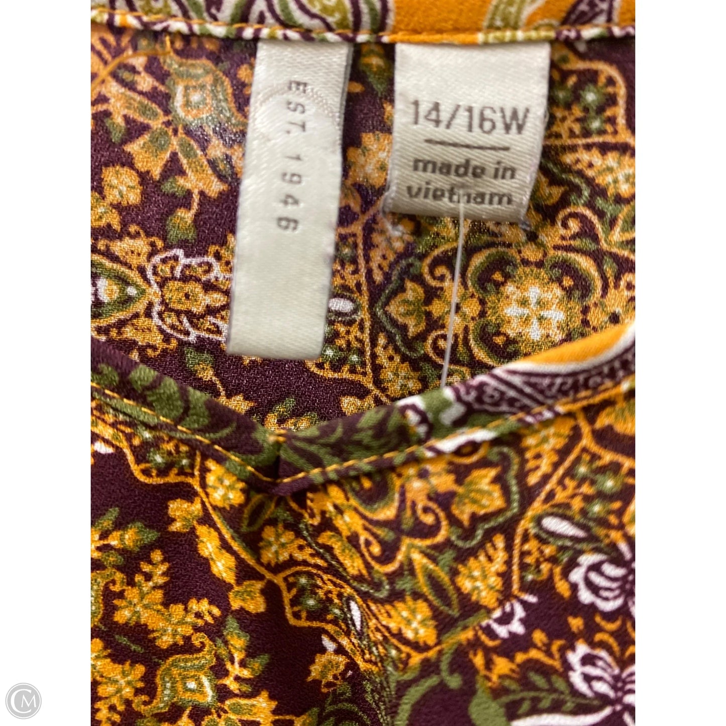 Top Long Sleeve By Cato In Yellow, Size: L