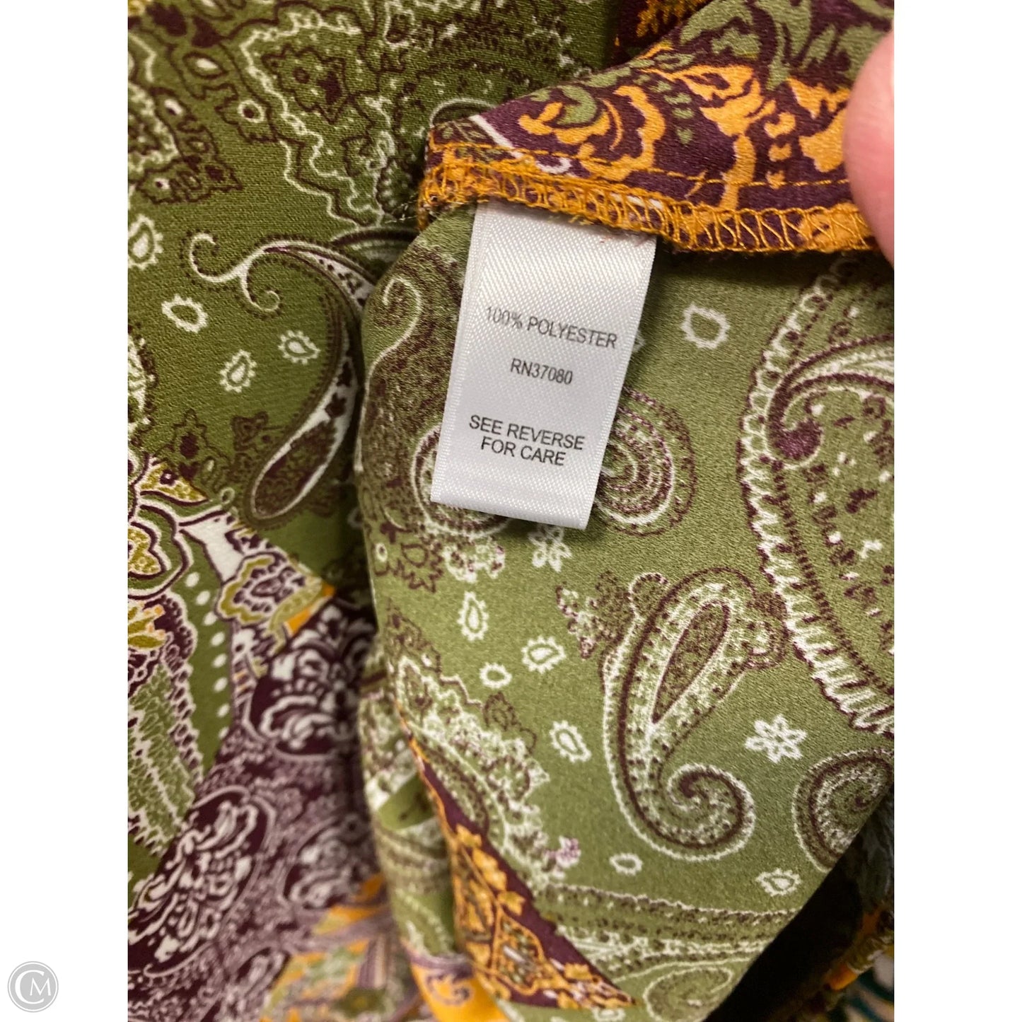 Top Long Sleeve By Cato In Yellow, Size: L