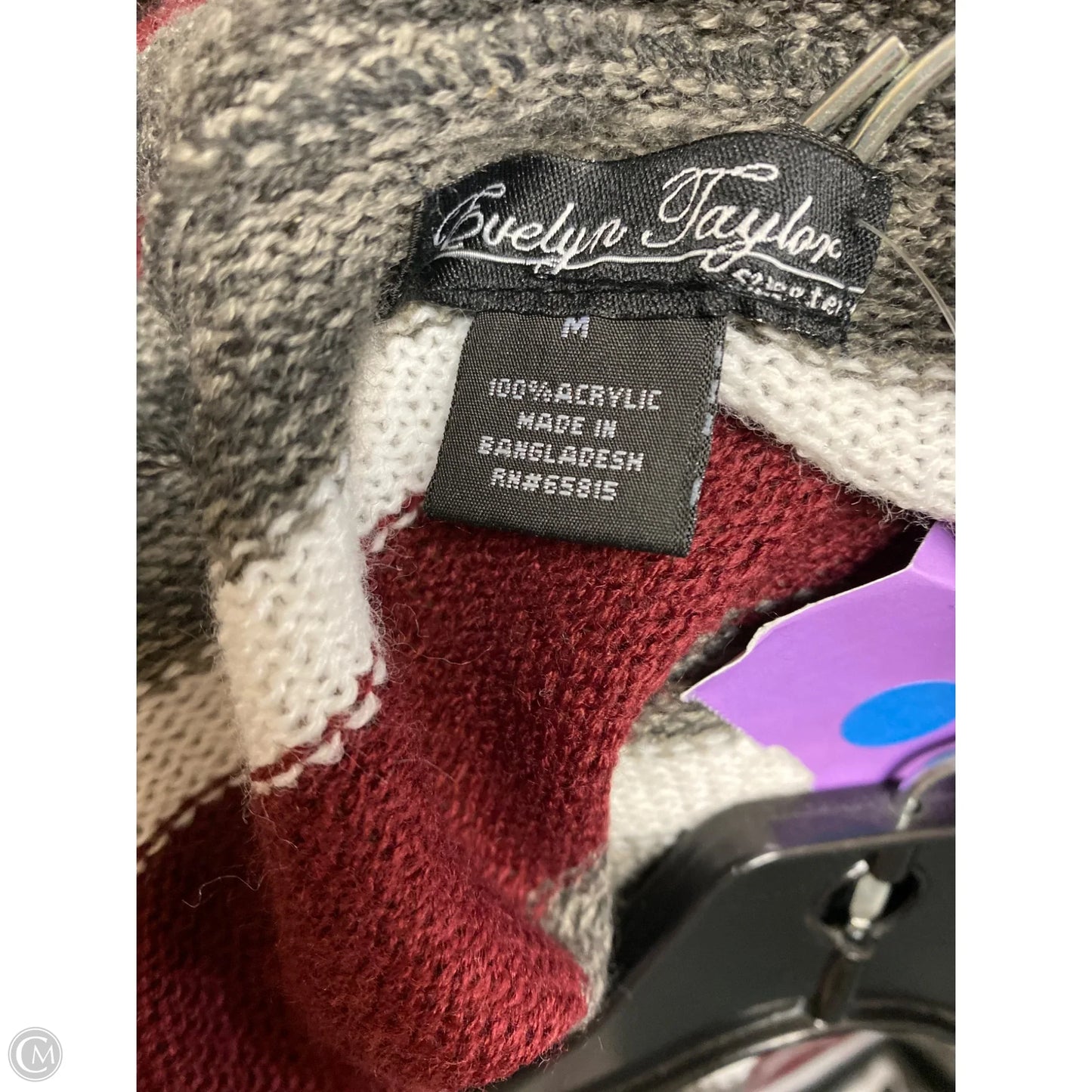 Cardigan By Clothes Mentor In Maroon, Size: M