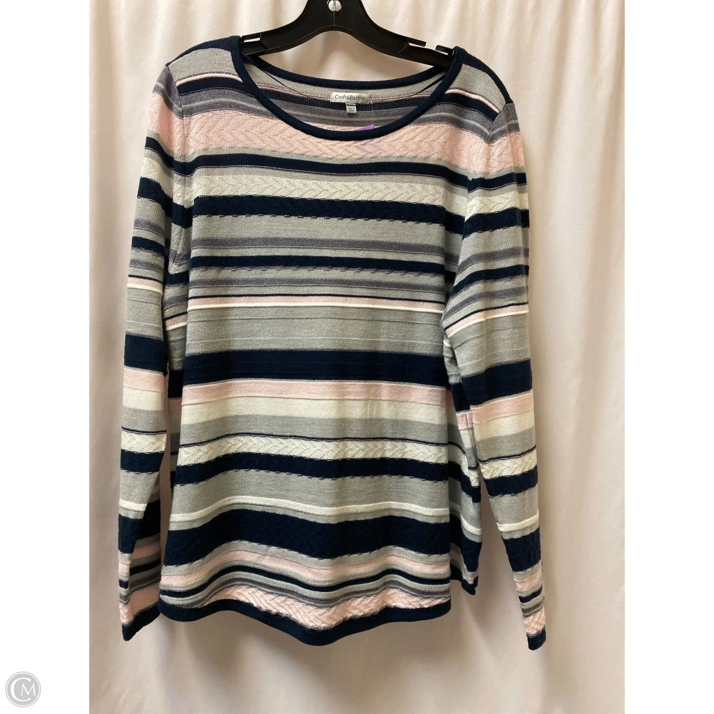 Sweater By Croft And Barrow In Grey, Size: Xxl