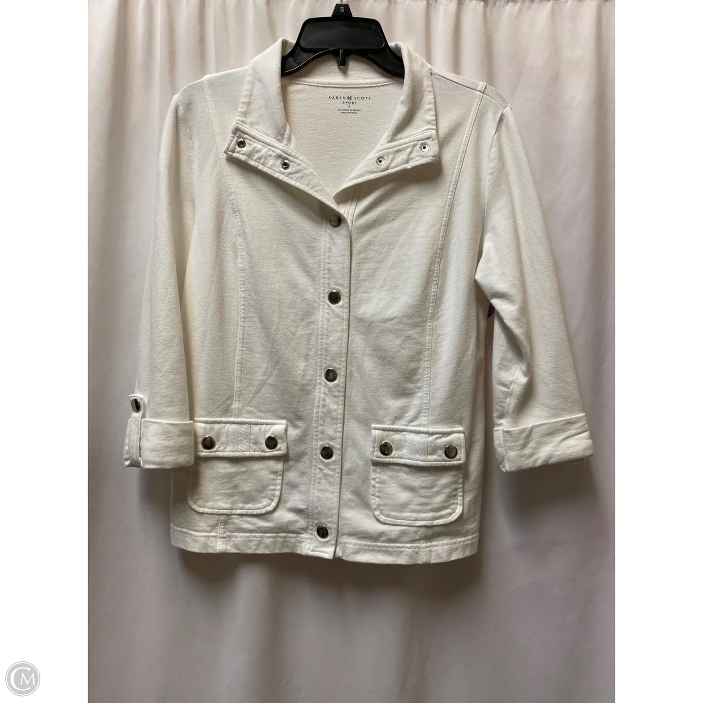 Jacket Other By Karen Scott In White, Size: S