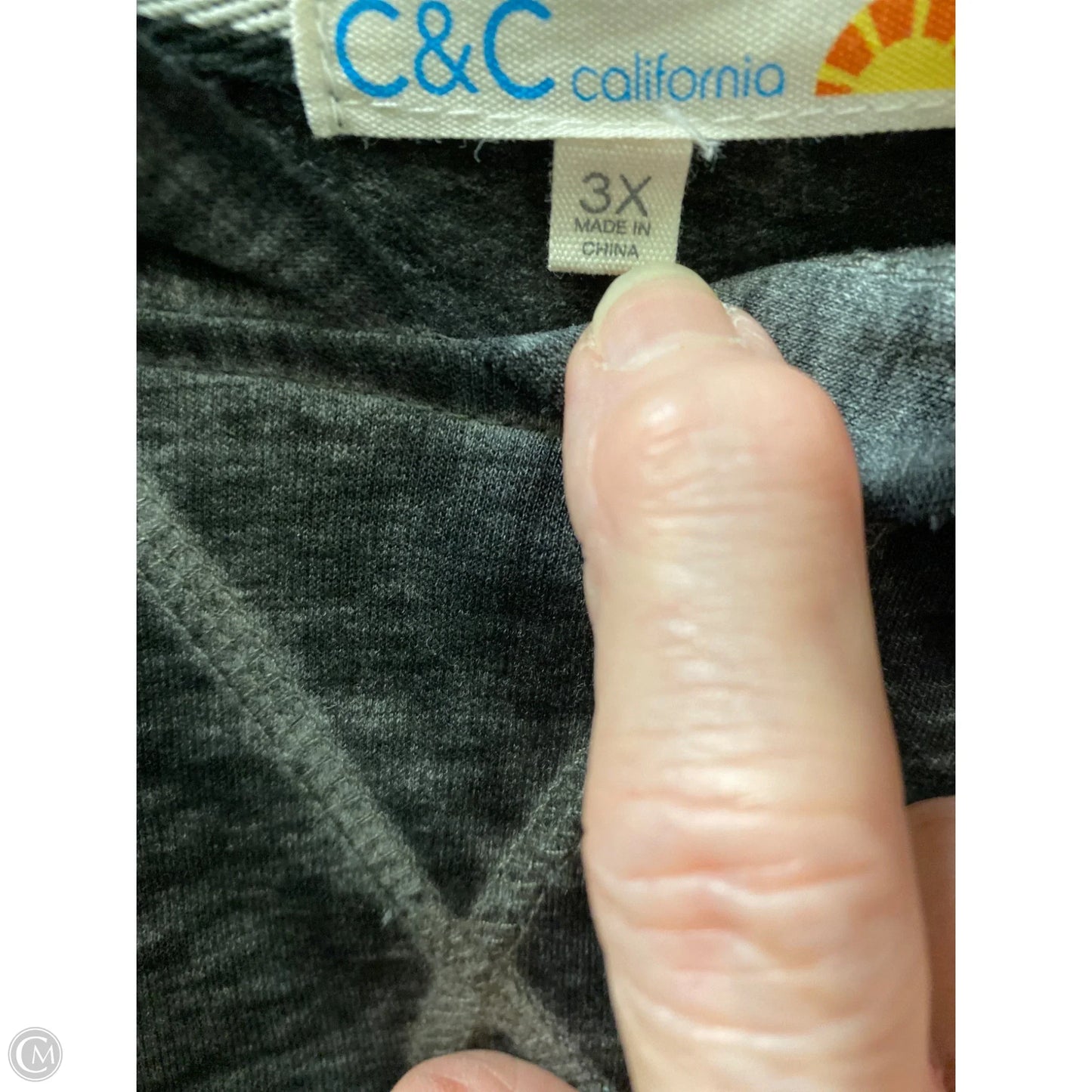 Jacket Shirt By C And C In Grey, Size: 3x