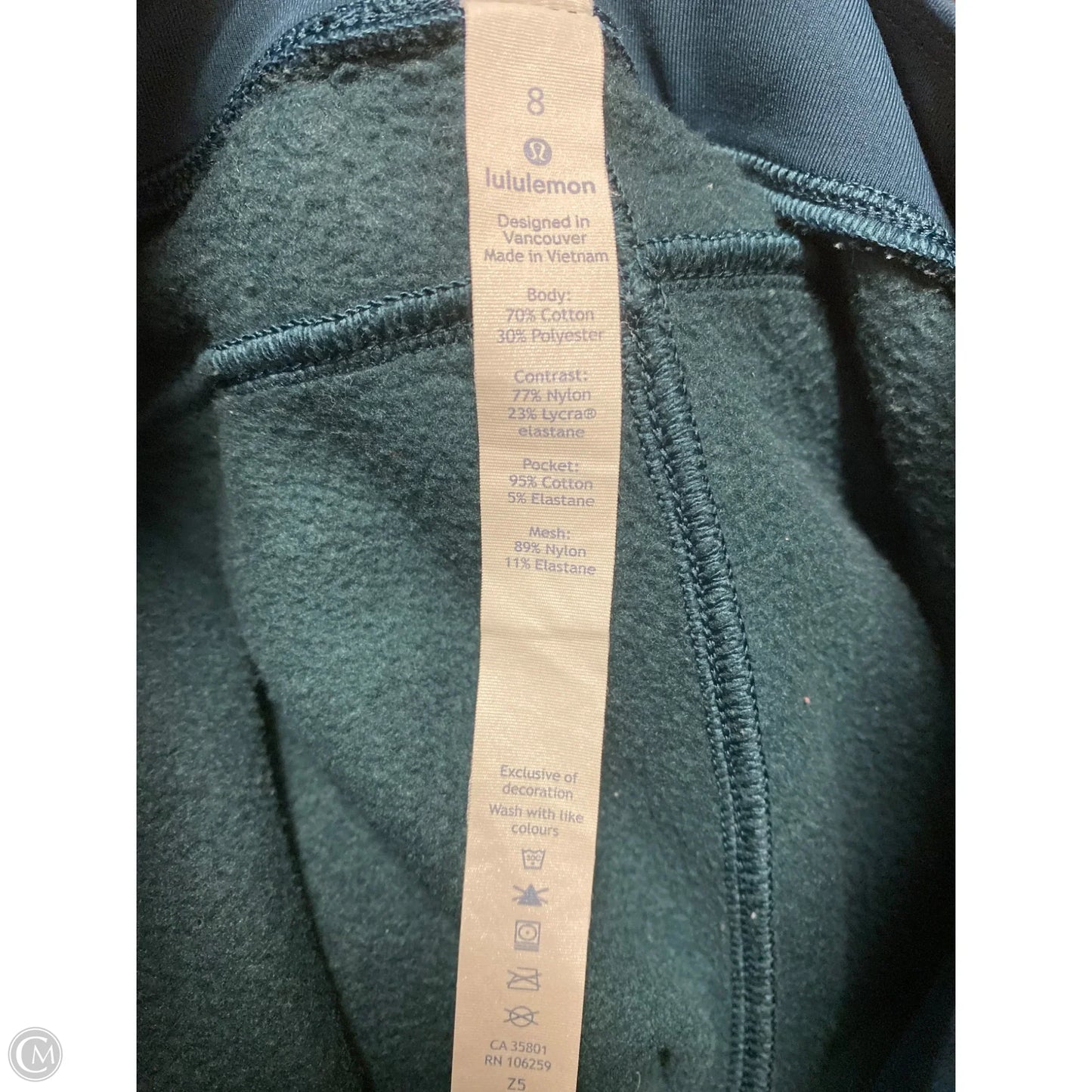 Athletic Pants By Lululemon In Green, Size: 8