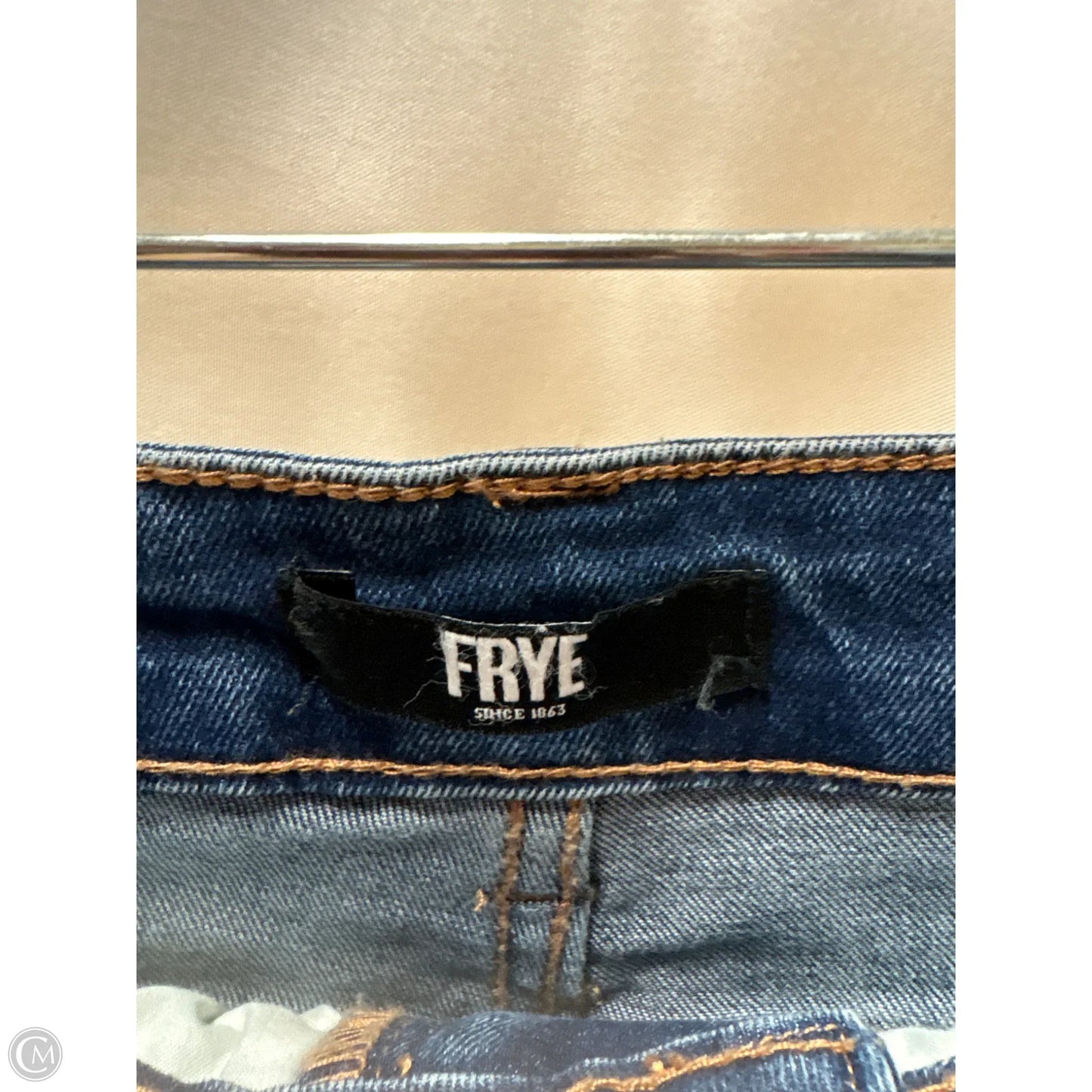 Jeans Designer By Frye In Blue Denim, Size: 4