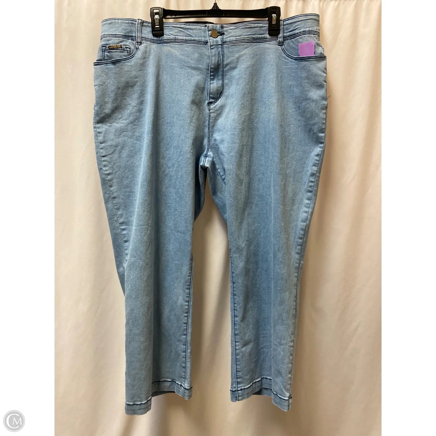 Jeans Straight By Coco And Carmen In Blue Denim, Size: Xxl