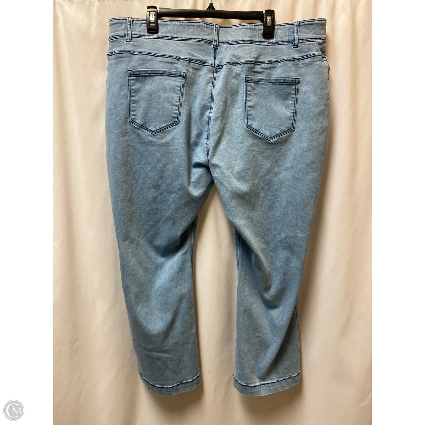 Jeans Straight By Coco And Carmen In Blue Denim, Size: Xxl