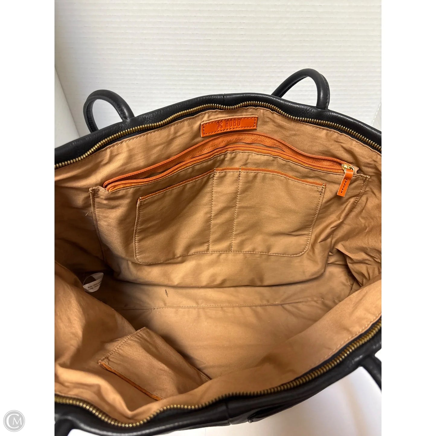 Handbag Leather By Hobo Intl, Size: Large