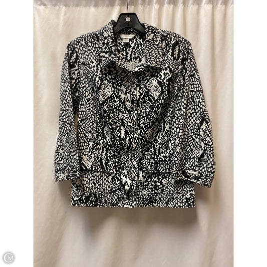 Jacket Other By Christopher And Banks In Black & White, Size: M