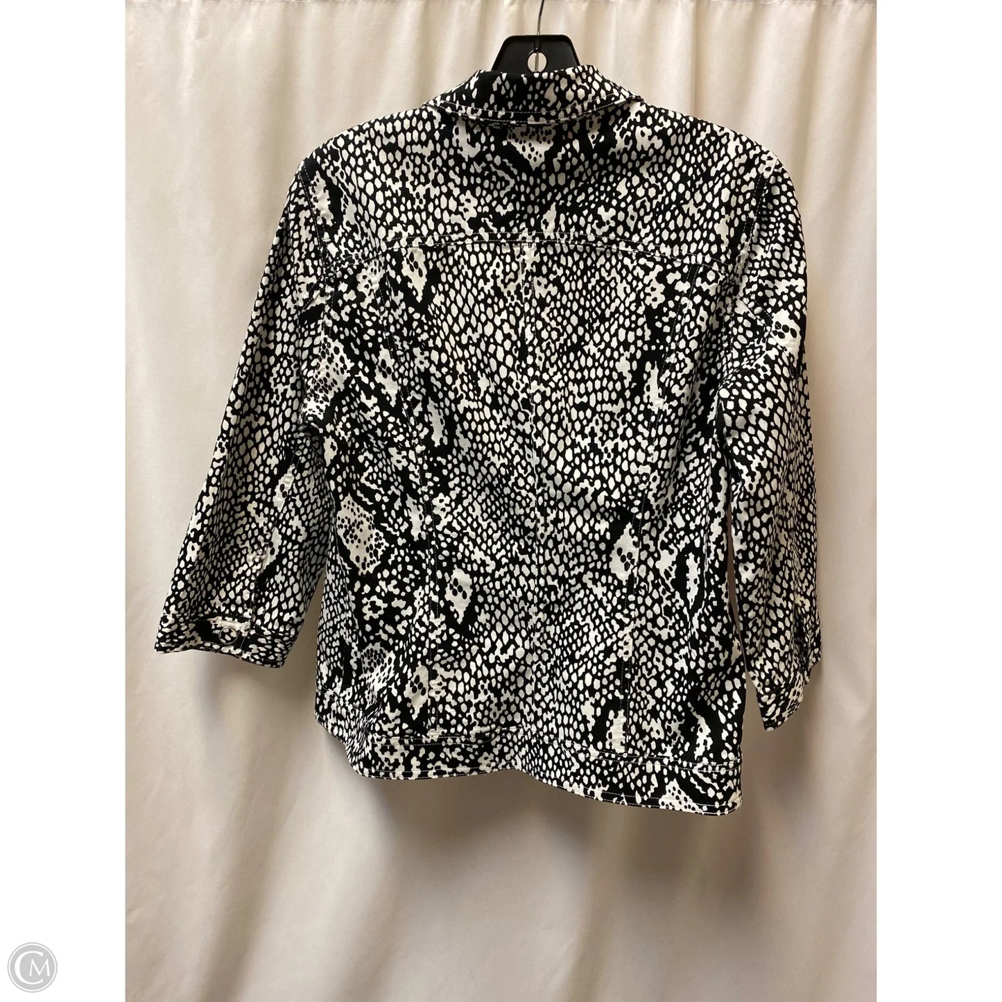 Jacket Other By Christopher And Banks In Black & White, Size: M