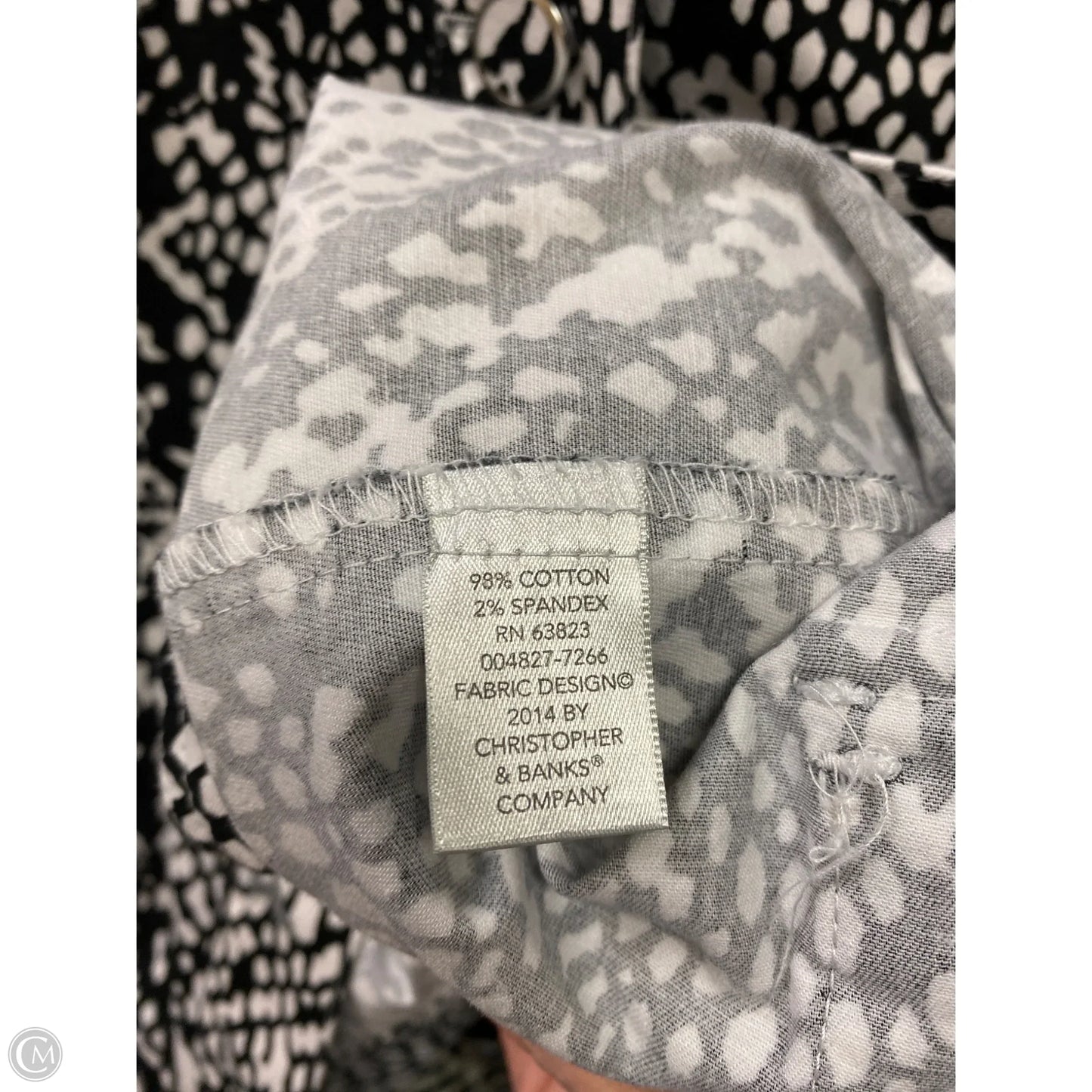 Jacket Other By Christopher And Banks In Black & White, Size: M