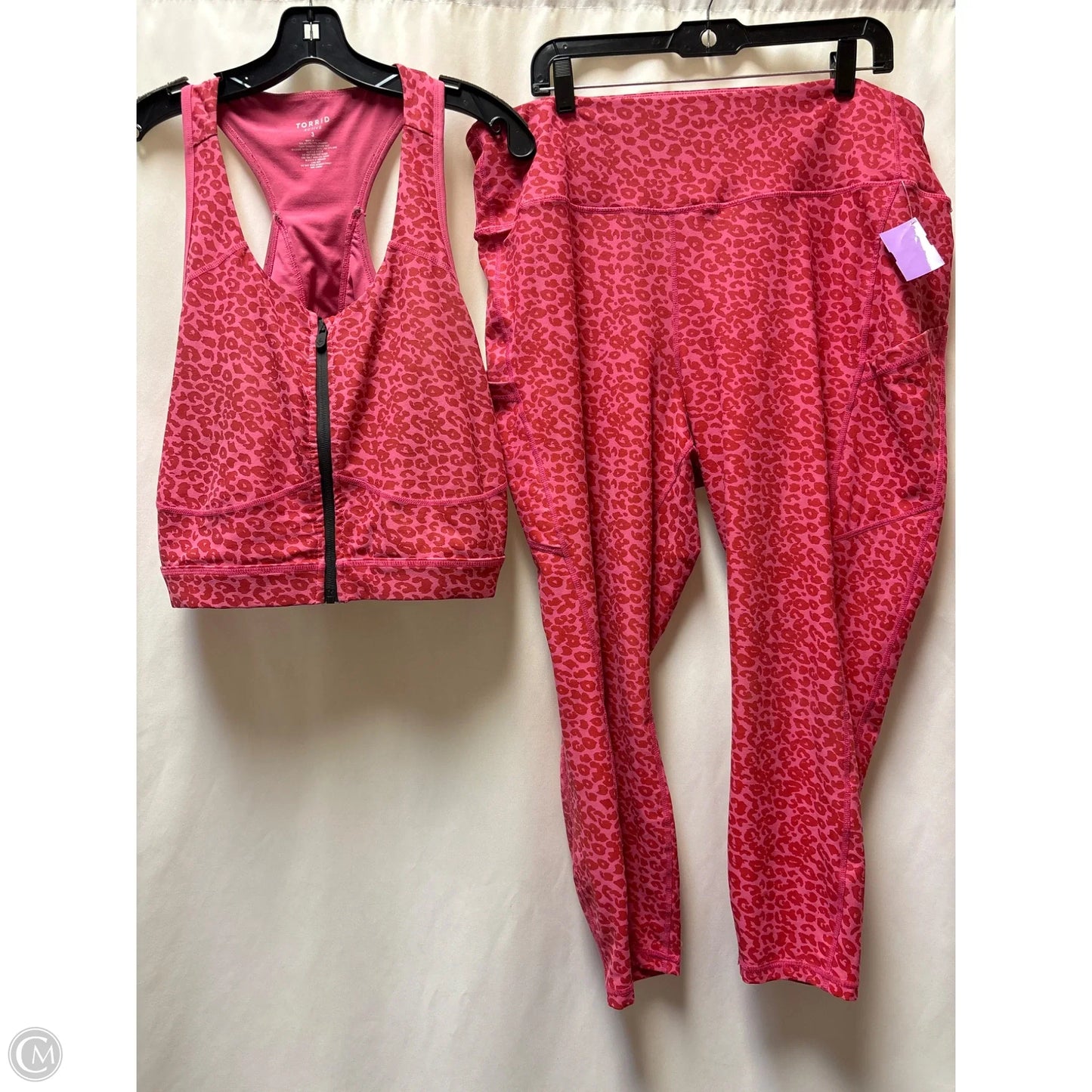 Athletic Pants 2pc By Torrid In Pink, Size: 3x