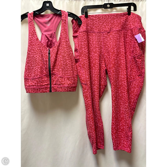 Athletic Pants 2pc By Torrid In Pink, Size: 3x
