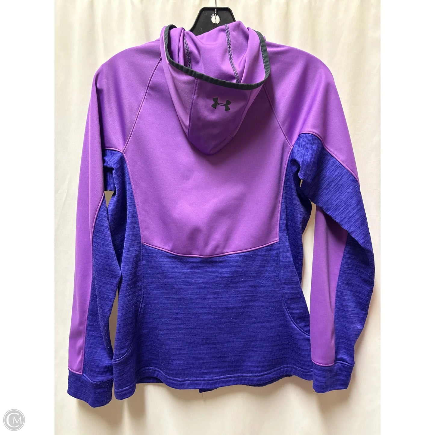 Athletic Top Long Sleeve Hoodie By Under Armour In Purple, Size: S