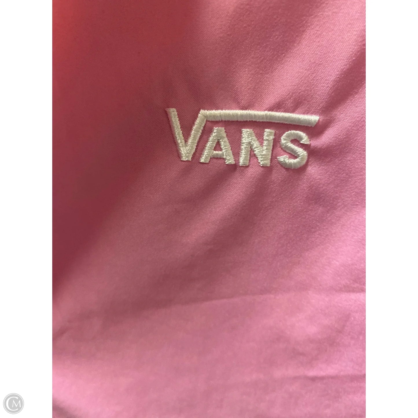 Jacket Windbreaker By Vans In Pink, Size: M