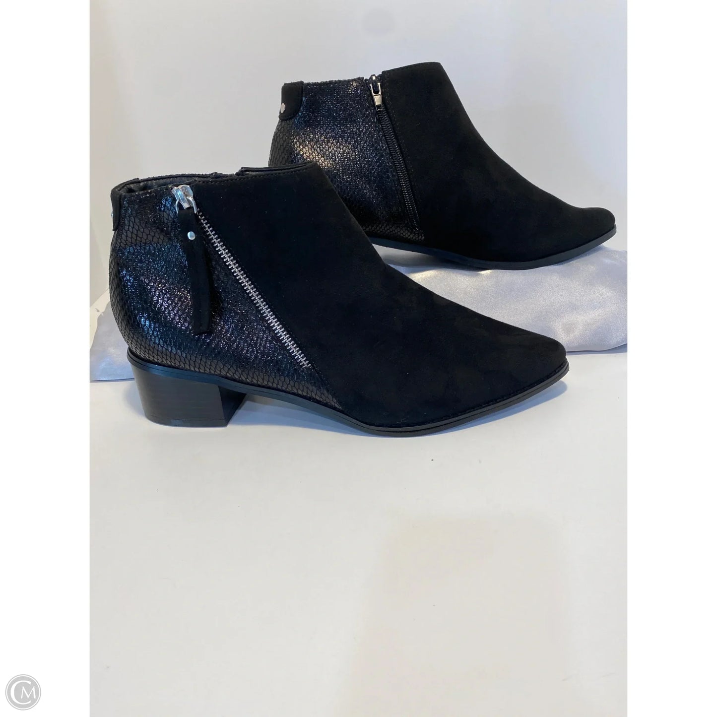 Boots Ankle Heels By Avenue In Black, Size: 10