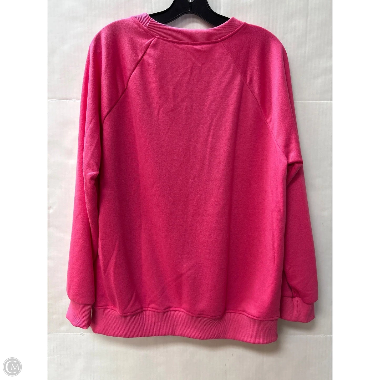 Sweatshirt Crewneck By Clothes Mentor In Pink, Size: L